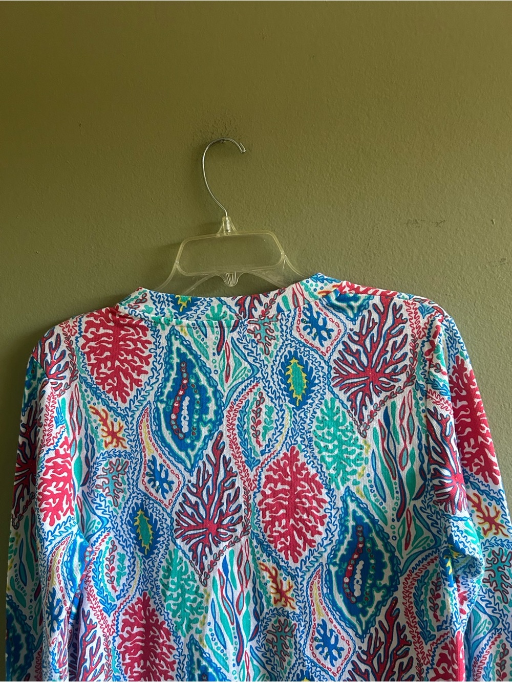 Lilly Pulitzer Multicolor Coral Reef V-Neck Tunic - Picture 3 of 5